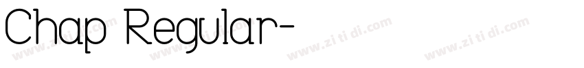 Chap Regular字体转换